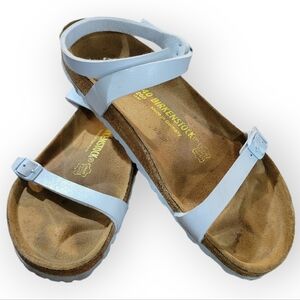 Birkenstock Daloa Footbed Sandals, Size 10/40, Baby Blue